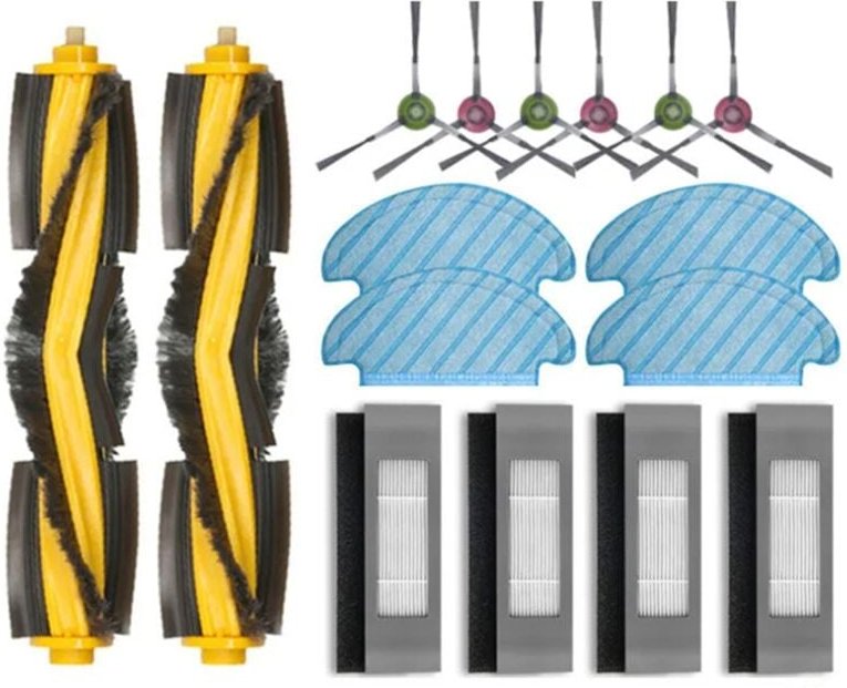 HEPA-Filter Wichtigsten Seite Pinsel Mopp Tuch für ecovacs Deebot T9 aivi T8 aivi N8 Pro 920 950 Staubsauger Ersatz Teil...