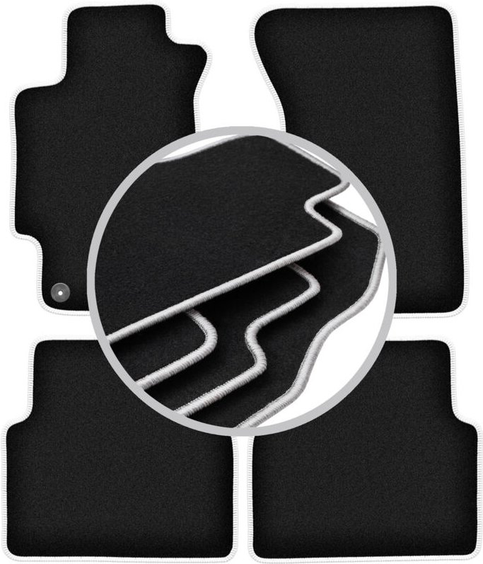 CARLUX-SILVER Autofußmatten für: Subaru Impreza II GD Limousine, Kombi (2000-2007)