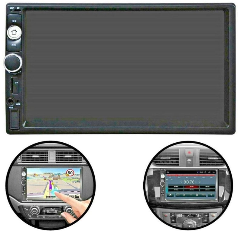 Trade Shop Traesio - Trade Shop - autoradio 7 zoll 2 din touchscreen stereo bluetooth aux usb fm tf EC-7020 -