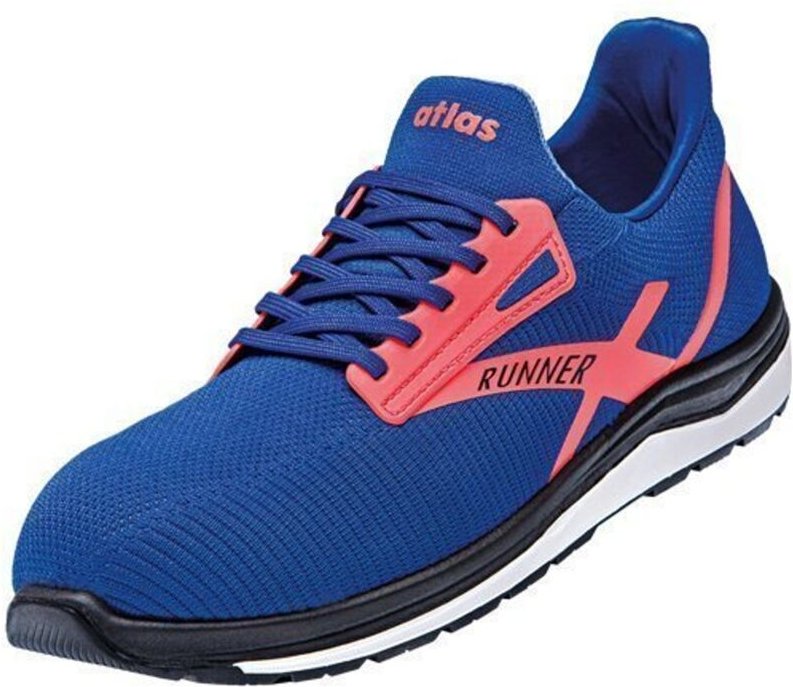 Sicherheitshalbschuh Runner 45 S1P src neon blue W10 Gr. 41 - Atlas