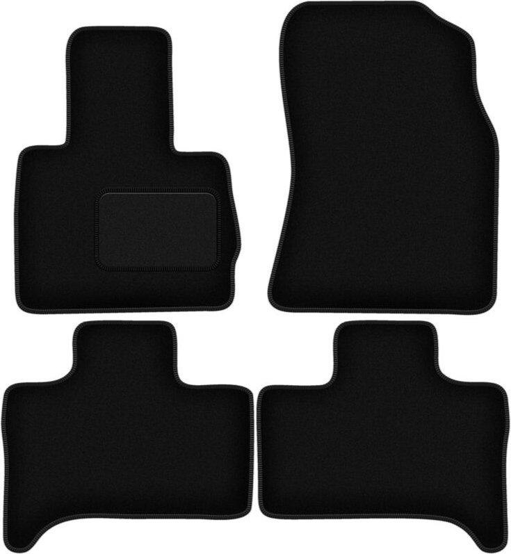 Schwarze Velours-Fußmatten für: BMW X5 E53 xDrive 4WD (1999-2006)