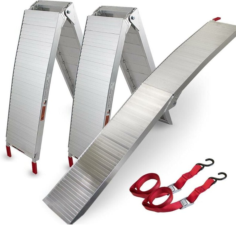 Bituxx - 2x ALU-Auffahrrampen 2m Motorradrampe Verladerampe Quad 340kg auto pkw
