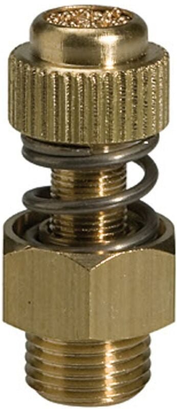 Riegler - Schalldämpfer mit Federeinstellung, g 1/4, sw 15