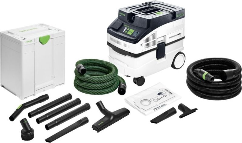 Ct 15 cleantec Absaugmobil 1200 Watt 15 l ( 578327 ) + 8 tlg. Handwerker Reinigungsset ( 577258 ) - Festool