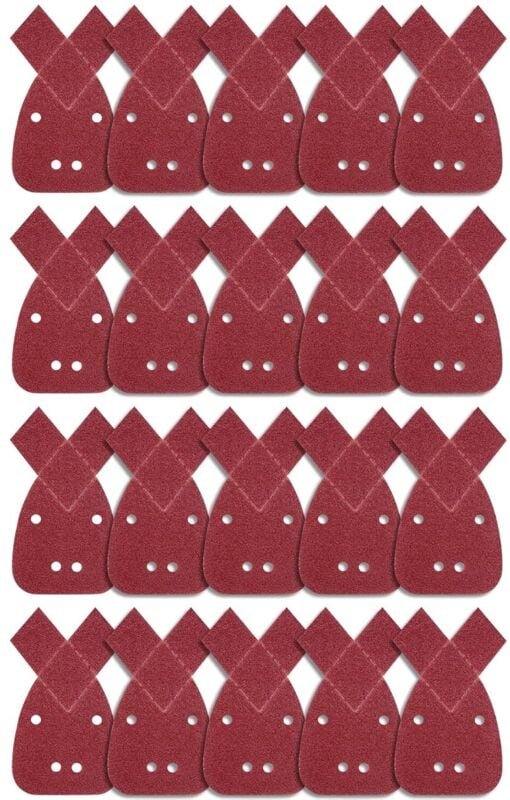 20 Stück Dreieck-Schleifblätter, Schleifblätter, Körnung 40, Maus-Schleifblatt, Schleifpapier für Detail-Handschleifer