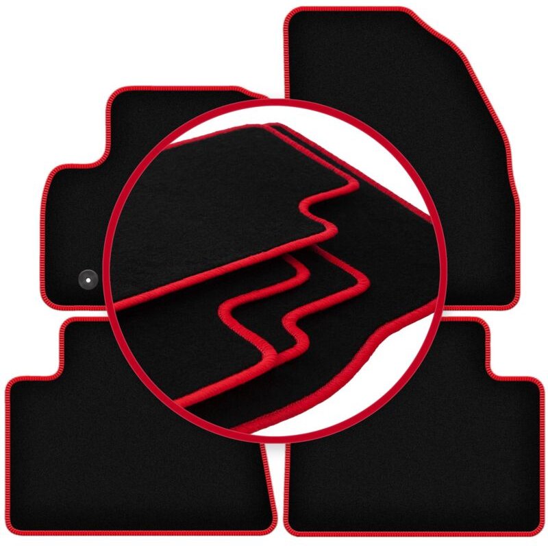 CARLUX-RED Autofußmatten für: Ford Kuga MK1 SUV (2011-2013)