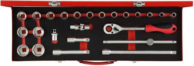 Steckschlüssel-Satz 1/2 10-32mm 24-tlg., Nr. R69004024 - Gedore