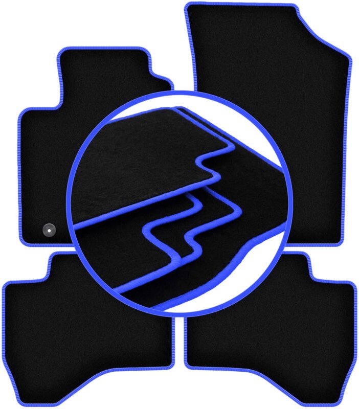 CARLUX-BLUE Autofußmatten für: Citroen C1 II Fließheck (2014-)