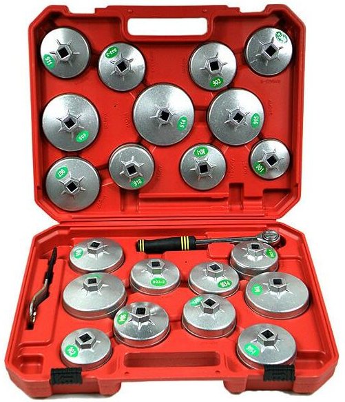 Silver nasadki do filtrów oleju 23szt.