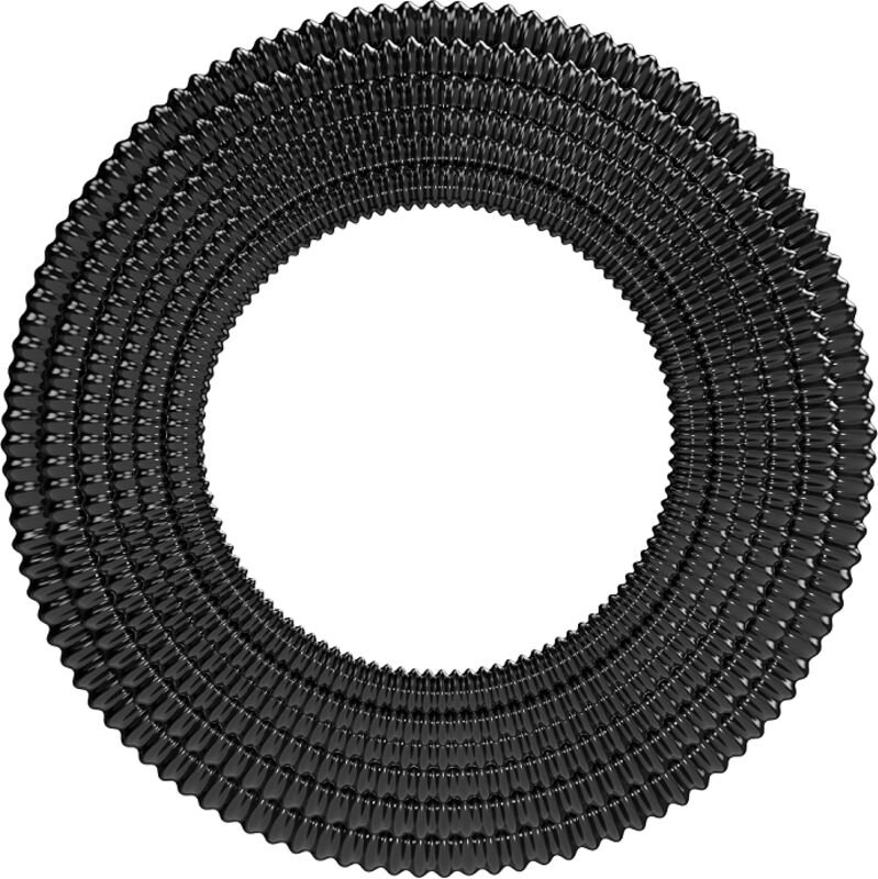 Saug- und Druckschlauch Cellfast Basse-Flex 38 mm x 16 m für Pumpen, hohe Festigkeit und Flexibilität, schwarz, auf stab...