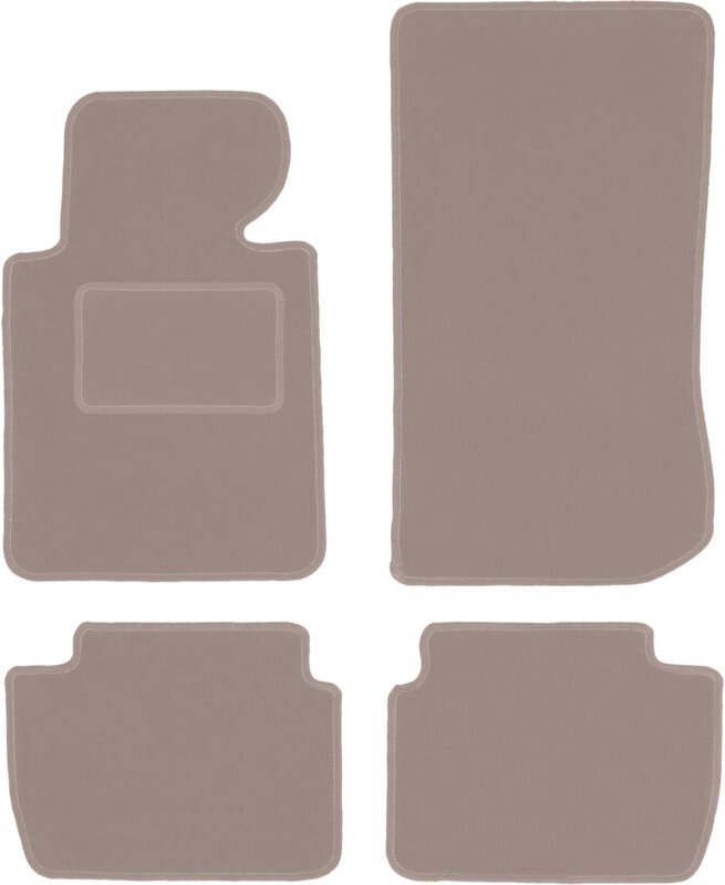 Beige Veloursmatten für: BMW 3 E46 Kompakt, Coupé, Limousine, Kombi, Touring (1998-2007)