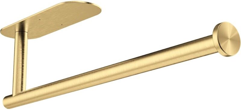 Dolaso - Selbstklebender Papierhandtuchhalter, wandmontierte Papierhandtuchhalter, Küchenpapierrollenhalter, goldfarbene...