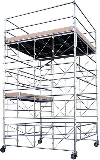 Stahl-Fahrgerüst - Maxi Arbeitsbühne - Maxi arbeitshöhe 6.50m - 8590040