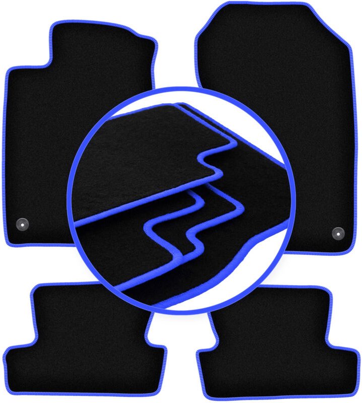 CARLUX-BLUE Autofußmatten für: Honda CR-Z Coupé (2010-2016)