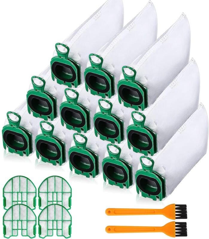 12 Staubsaugerbeutel für Vorwerk Kobold VB100 vb 100 FP100 fp 100, Ersatz-Staubbeutel-Set, Staubsaugerbeutel kompatibel ...