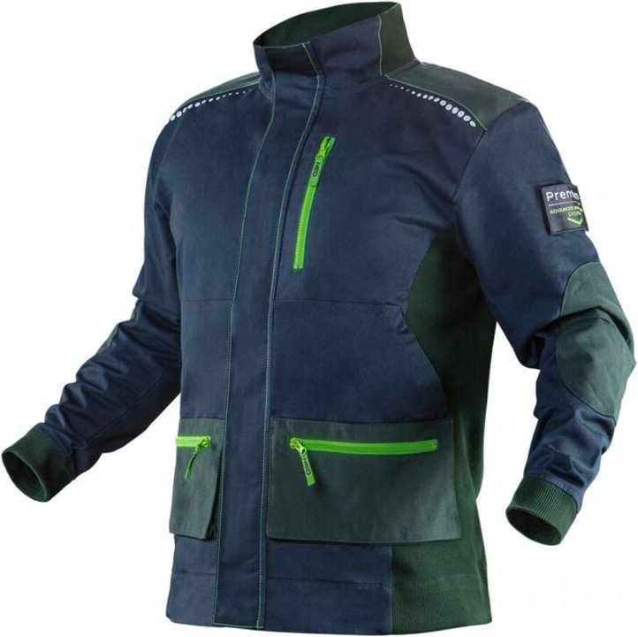 Premium-Arbeits-Sweatshirt, 62 % Baumwolle, 35 % Polyester, 3 % Elastan, Größe XXL