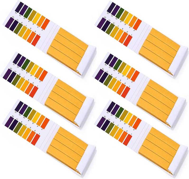 Memkey - pH-Streifen, 480 pH-Wert-Teststreifen, Messbereich 1-14, Lackmus-Testpapier für Aquarien, Speichel, Wasser, Bod...