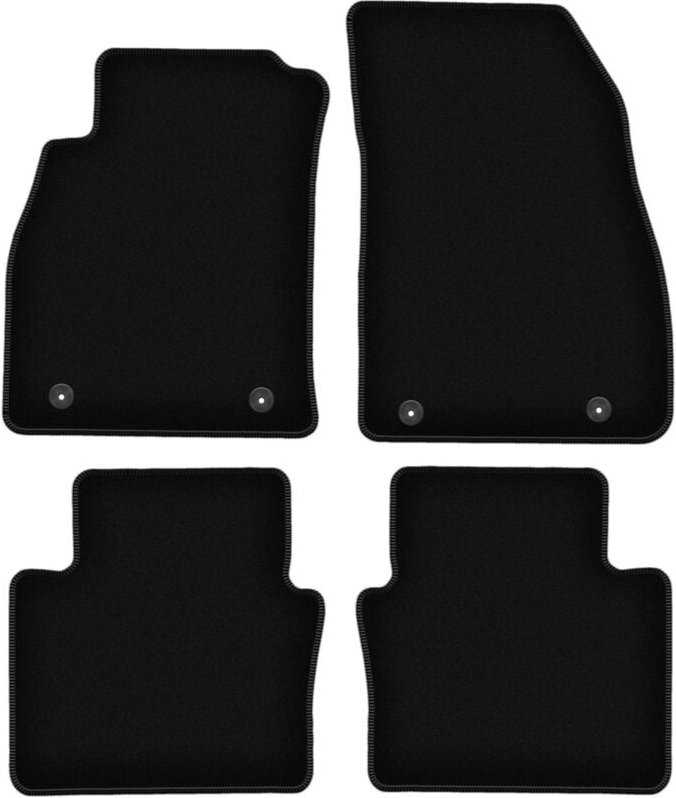 BASIC schwarze Veloursmatten für: Saab 9-5 II NG Limousine, Kombi, Liftback, Fließheck (2010-2012)