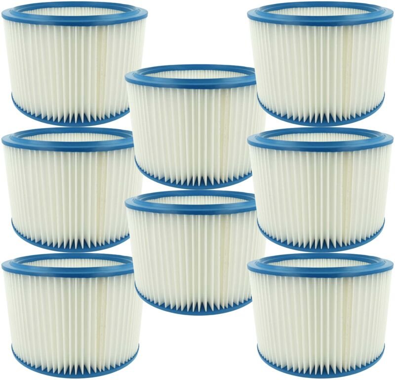 8x Filterelement Ersatz für Festool 496406 für Nass-/Trockensauger - Feinstaubfilter - Vhbw