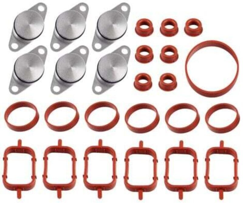 Jalleria - 6 x 22 mm Ansaugklappen-Löschsatz 11612246949 für E87 E46 E90 E91 E92 E93 E39 E60 E83 E53