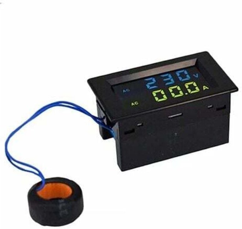 Voltmeter-Amperemeter mit doppelter LCD-Anzeige, Ac80-500 V