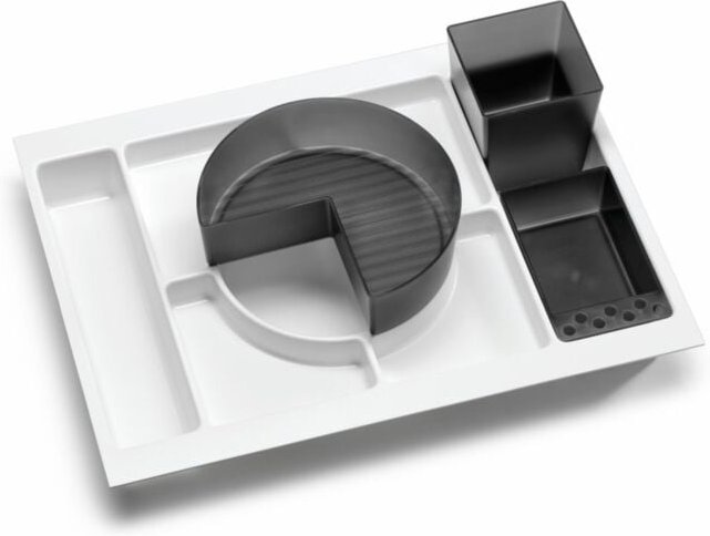 FACKELMANN Organisations-Set / Ordnungssystem für Schubladen / Maße (B x H x T): ca. 50 x 12,5 x 37,5 cm / Material: sta...