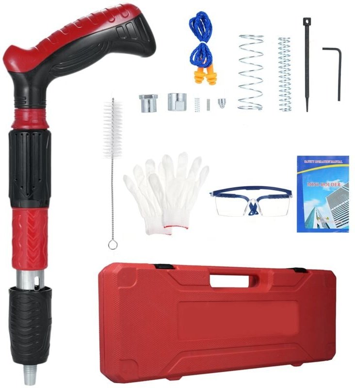 Eosnow - Mini Stille Befestigungsmittel Betonnagelschooter -Kits, 5 Geschwindigkeit einstellbares manuelles Stahlbefesti...