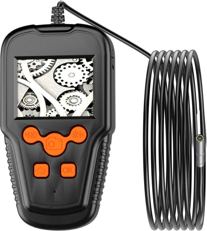 Industrie-Endoskop, 1080P HD-Endoskopkamera, 2,4-Zoll-Rohrinspektionskamera, mit 8 LED-Leuchten, IP68-wasserdichte Kamer...