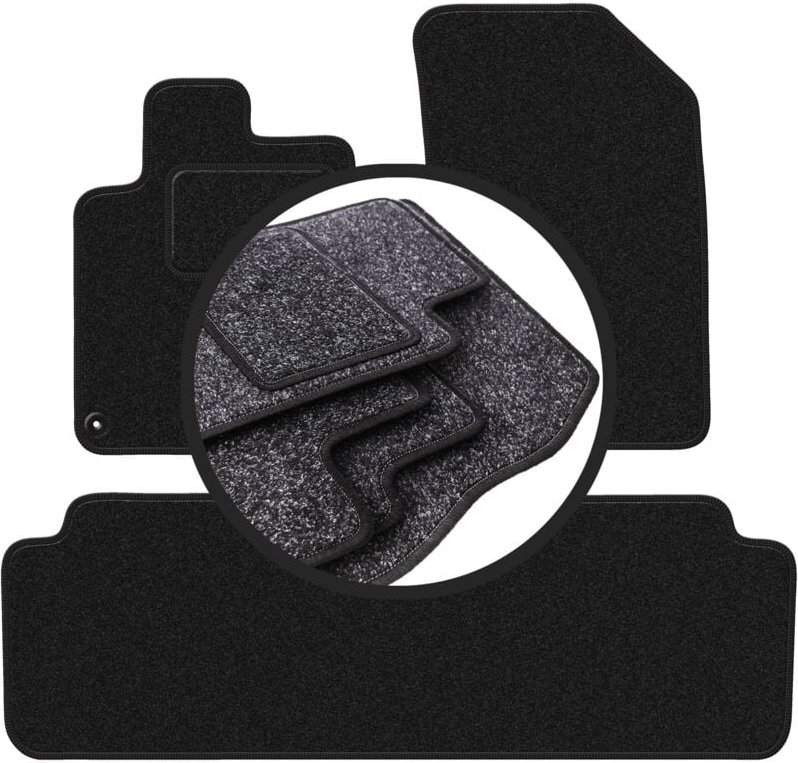 ANTHRA Autofußmatten für: Peugeot 407 Coupé, Limousine, Kombi, SW (2004-2011)