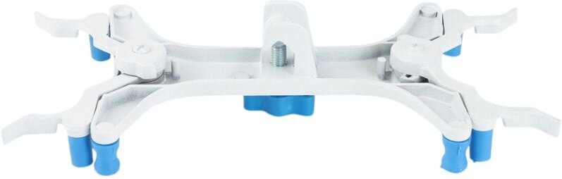 Doppelte Bürettenklemme aus Aluminium, verstellbare Klemme, Schmetterlingsfeder, Laborzubehör