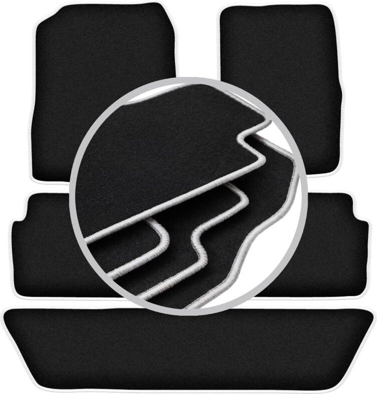 CARLUX-SILVER Autofußmatten für: Dodge Durango II SUV (2002-2010)