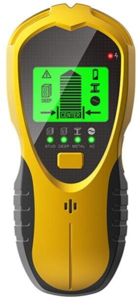 4-in-1-Wanddetektor, Wandmetalldetektor mit LCD-Display, Bolzensucher, Detektor mit 9-V-Batterie zum Erkennen von Metall...