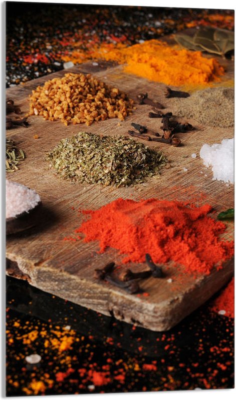 Glasschneidebrett 30x52 Gewürze