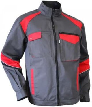 Jacke LMA colza grau / rot t.xxl - 204721 T.6