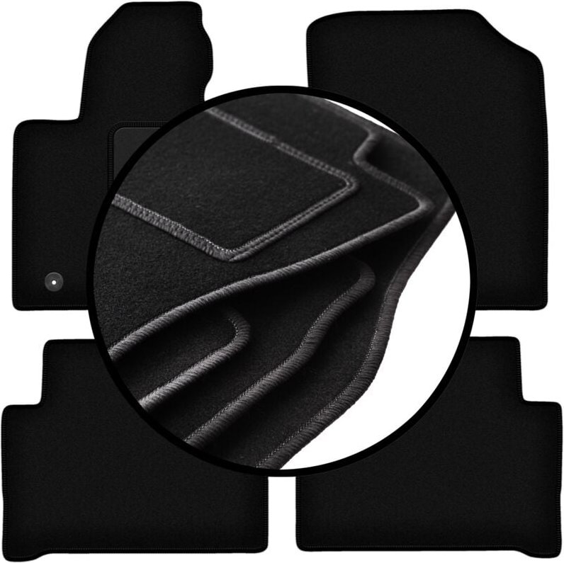 Komplettset Veloursmatten für: Kia Sorento IV XL Hybrid SUV (2020-)