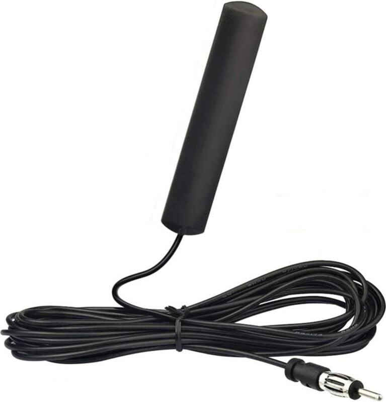 Radioantenne für Auto, LKW, Wohnmobil, SUV – AM-FM-Radioantenne, versteckte Windschutzscheibenantenne mit DIN-Stecker, f...