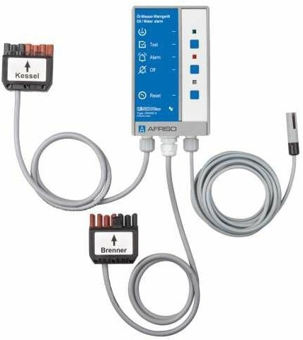 Afriso - l Wasser Warngerät afa 11 bas mit Brenner-Anschluss-Set und Sonde 230 Volt 40891