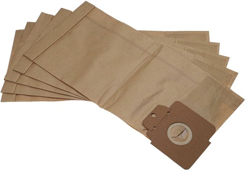 5x Staubsaugerbeutel kompatibel mit Kärcher cv 48/2 Professional Staubsauger - Papier, 35cm x 16cm braun - Vhbw