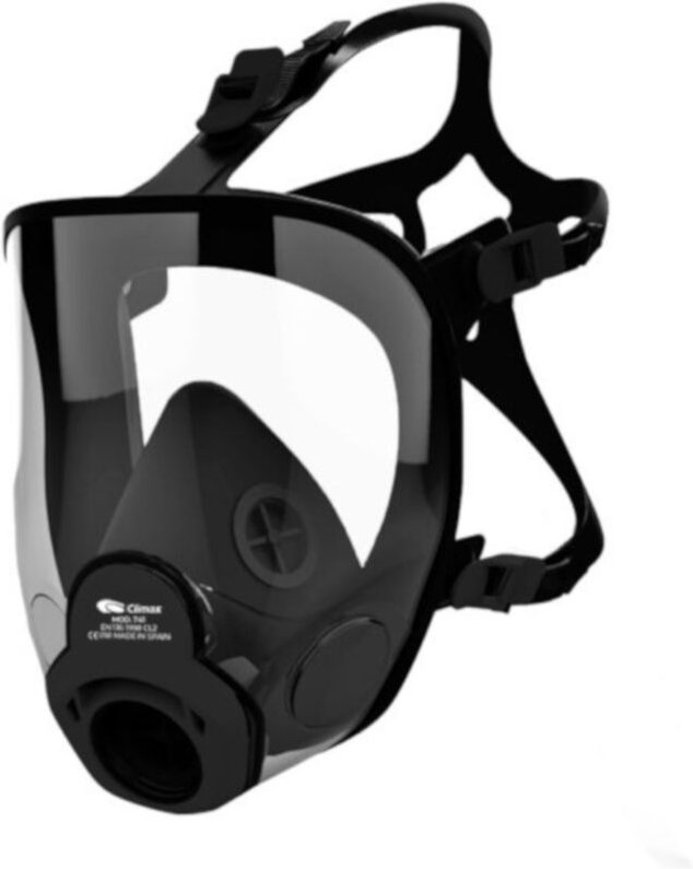 Vollmaske schwarz, Model 741, Klasse 3