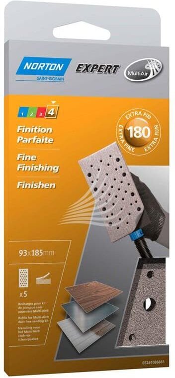 Norton Expert Nachfüllpackung 93x185mm K180 5er ve