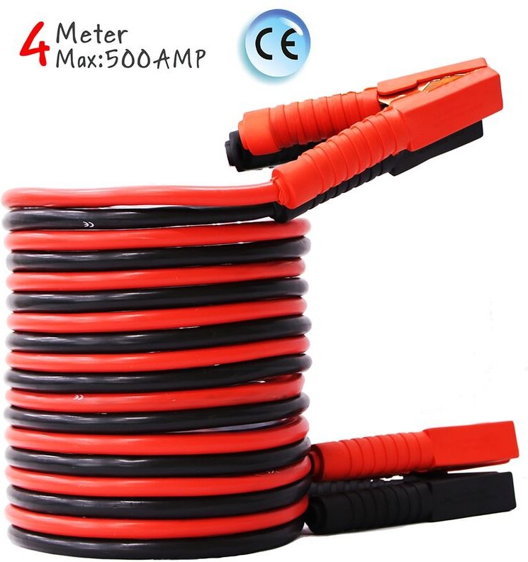Mucola - 2x4m Starthilfekabel 12/24V 500 Amp Überbrückungskabel Starterkabel kfz Batterie