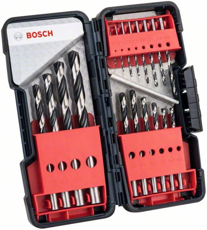 Bosch - Accessories 2608577350 hss Metall-Spiralbohrer-Set 18teilig din 338 Zylinderschaft 1 Set