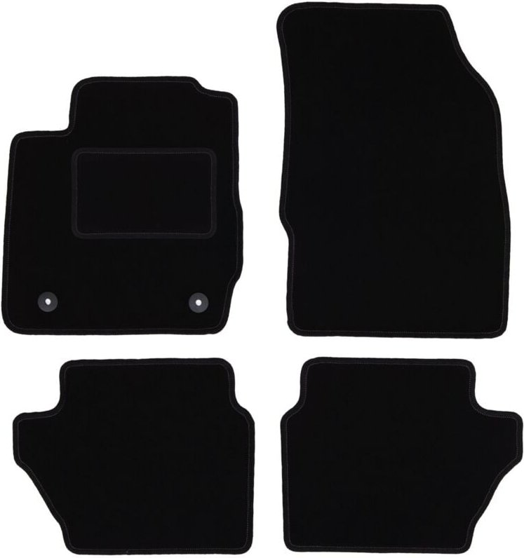 Schwarze Veloursmatten für: Ford Fiesta MK7 Fließheck (2008-2011)