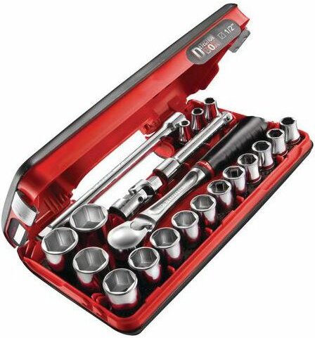 Schachtel mit 21 1/2 6-seitigen Teilen - FACOM - SL.DBOX1PB