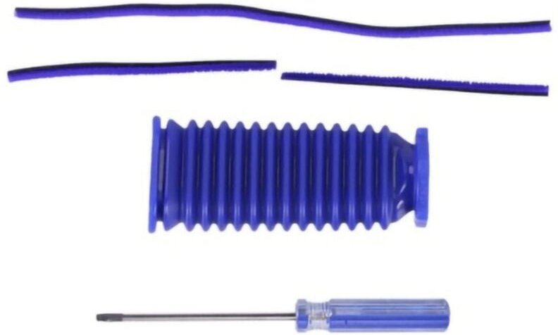 Ersatz-Klebeband aus weichem Plüsch, blauer Schlauch, Schraubendreher-Set für Dyson V7 V8 V10 V11 Staubsauger-Ersatzteil