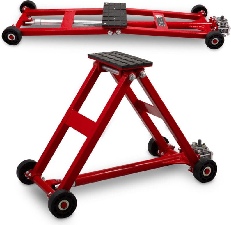 BITUXX KFZ Scherenlift Scherenwagenheber 2,5T flach Wagenheber 2500 Kg Hubhöhe von 11 cm bis 48 cm inkl. Gummiauflage un...