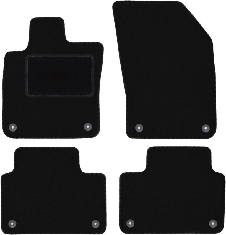 Schwarze Veloursmatten für: Volvo V60 II Kombi (2018-)
