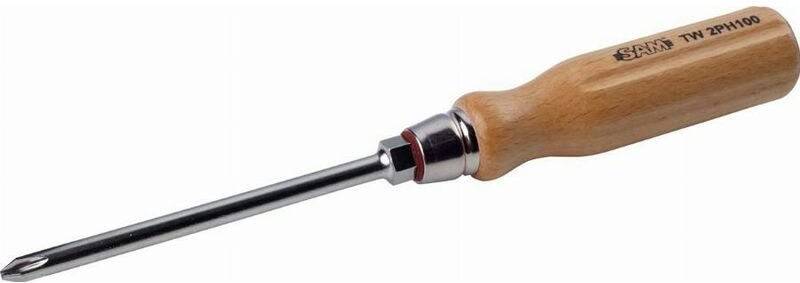 Schraubendreher Holz Schlitz ph2 100 mm sam - TW2PH100