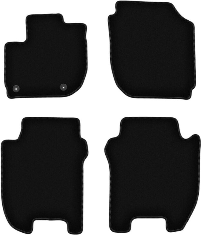 BASIC schwarze Veloursmatten für: Honda Jazz IV Fließheck (2015-)