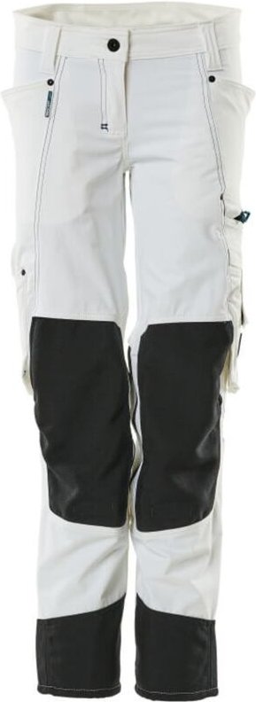 Thumbnail - Mascot - Hose advanced mit Knietaschen Damen pearl cordura 18388 Gr. 82C52 weiß